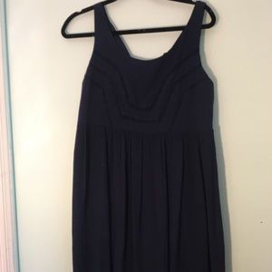 Babydoll dress in navy